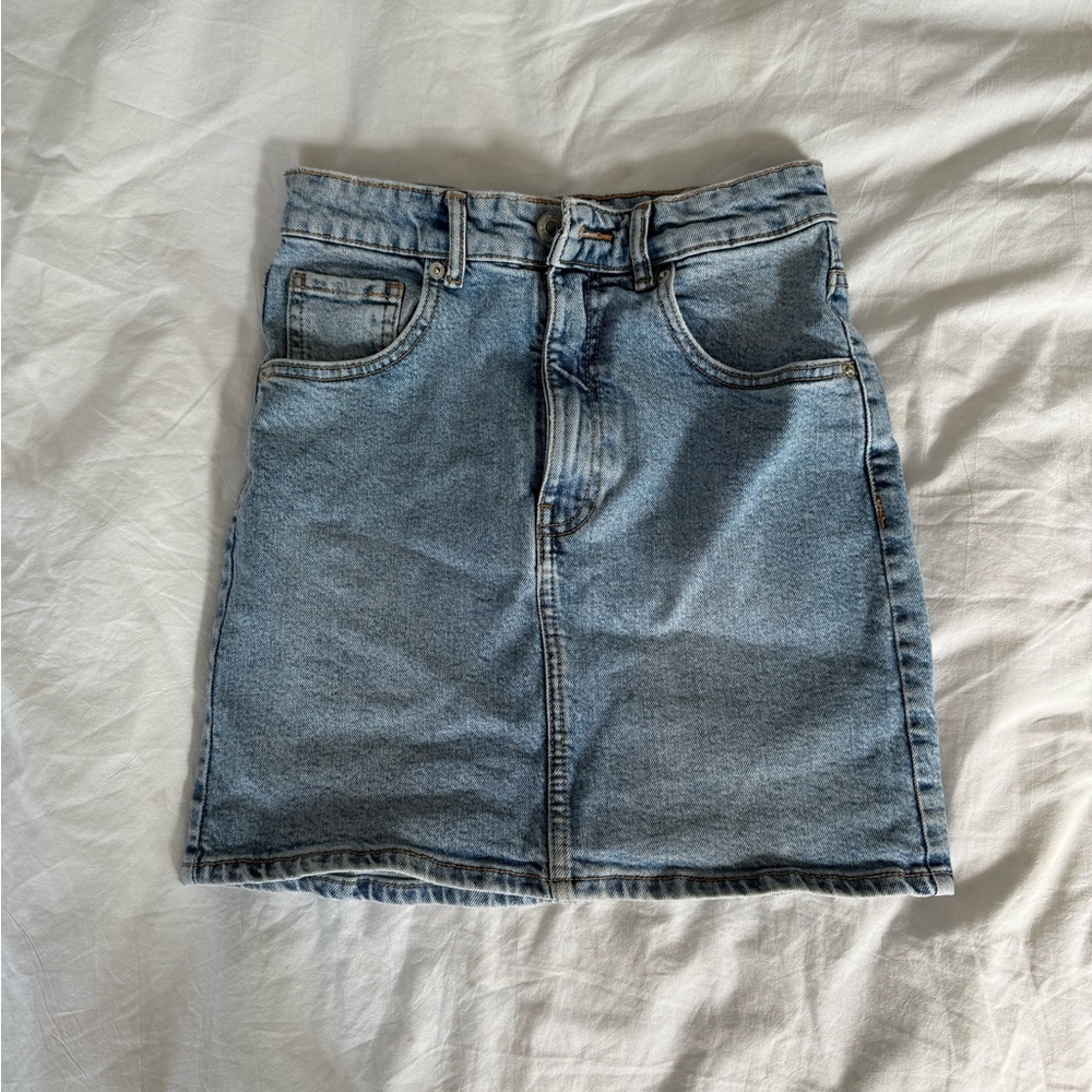 Denim Mini Skirt